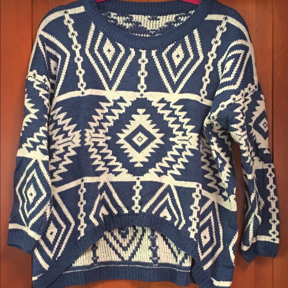 Knit Tribal Print Sweater